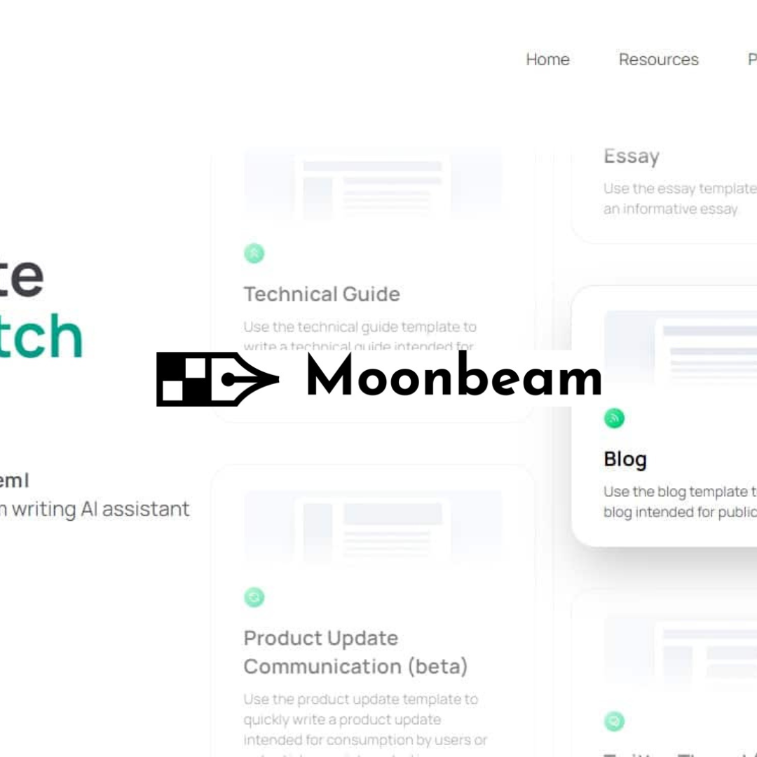 Moonbeam – AI writing assistant