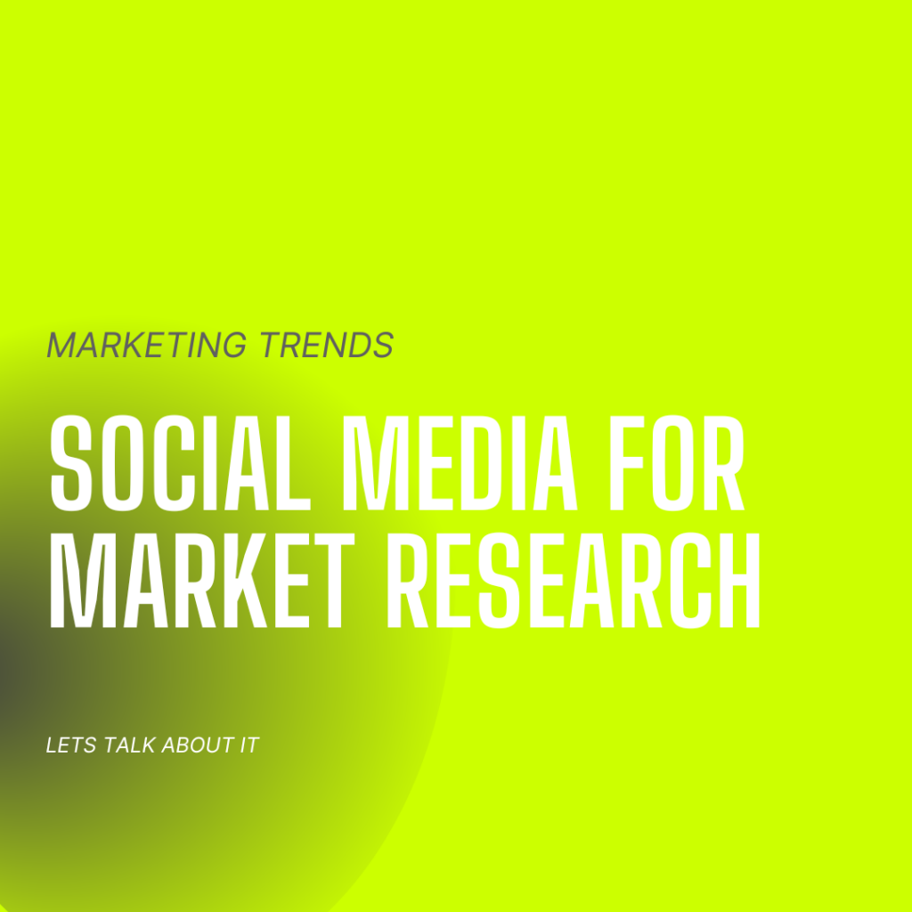 SOCIAL MEDIA MARKET RESEARCH